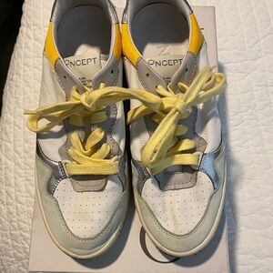 Oncept Sneakers in White, Yellow, and Green